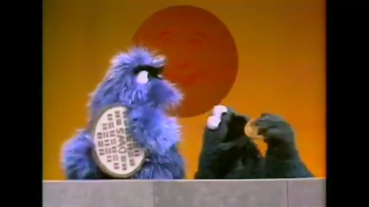 Classic Sesame Street - Harry and Cookie Monster (Circles)