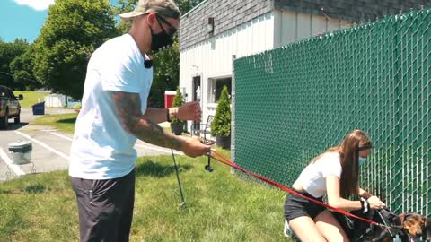 AGGRESSIVE DOG ATTACKS DOG TRAINER TRYING TO HELP!