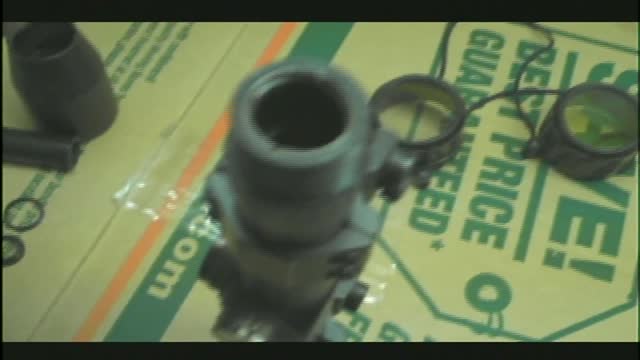Rifle scope cross hair repair, with your own hair here on the desert island