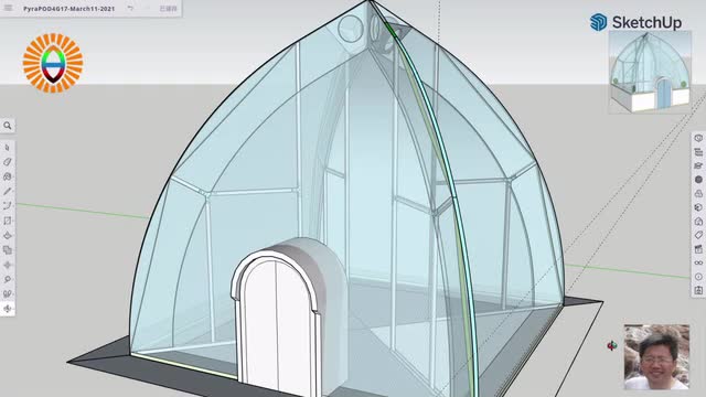 我要自建的金豆莢已被調整成更大號, 底邊17x17英尺, 比原來的10x10英尺大多了, 而且因爲沒有立面牆的緣故, 造價反倒更低