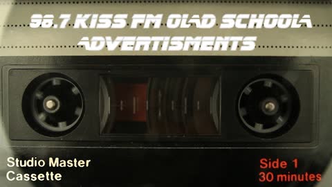 NewYork old school advertisments, 98.7 KISS FM, coll DJ Red Alert on the mix