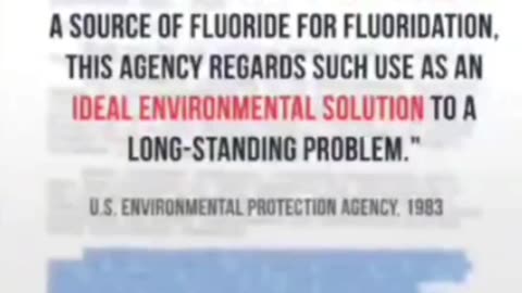 FLUORIDE IS NOT PHARMACEUTICAL GRADE