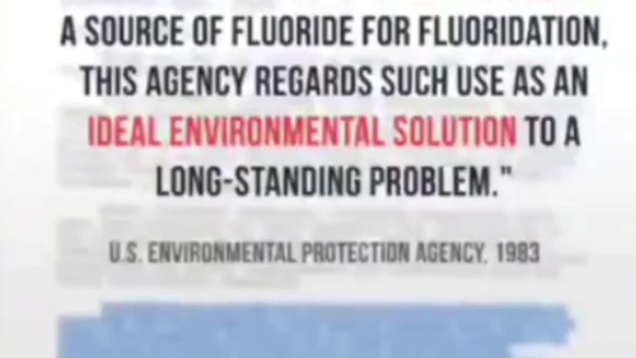 FLUORIDE IS NOT PHARMACEUTICAL GRADE