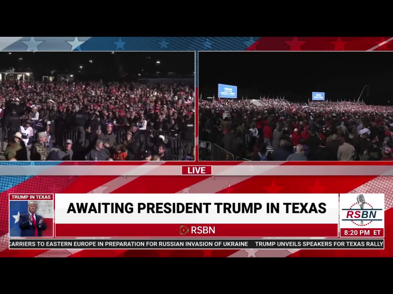 President Donald Trump breaks Texas attendance record As far as the eye can see ❤️