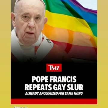 Pope Francis using gay slurs now this my least favorite pope in the world 6/27/24
