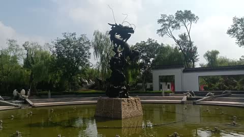 This dragon is sculpted to life