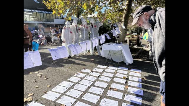 Les Masques Blancs Pays de Gex Sitting morts apres injection le 16 Oct