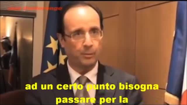 Hollande ammette che in democrazia in realtà comanda la massoneria