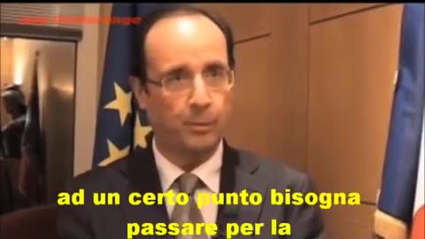 Hollande ammette che in democrazia in realtà comanda la massoneria