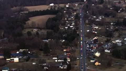 Part of the US convoy for freedom.. *See description*