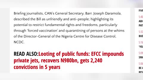 FORCED VACCINATION:Bill Makes it to the Senate as the Plot Thickens