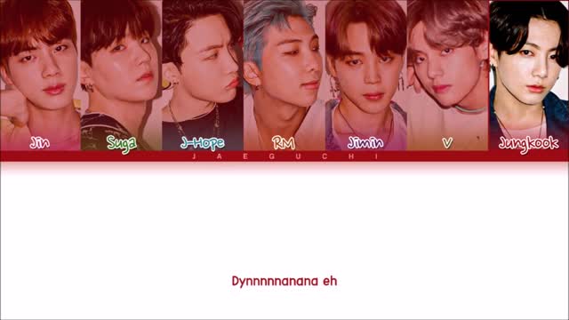 BTS 'Dynamite' Lyrics (방탄소년단 Dynamite 가사)