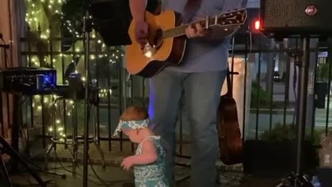 Cute little BABY dancing on MUSIC
