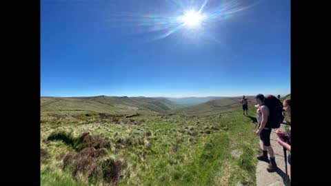 Mark Clark Portrush Taylor Clark and his mates in the Peak District 2021.