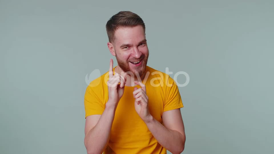 Sneaky Cunning Man with Tricky Face