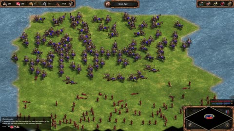 100 Chariot archers vs 100 Composite bowman