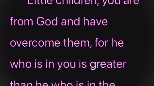 1 John 4:4 bible verse for memorizing