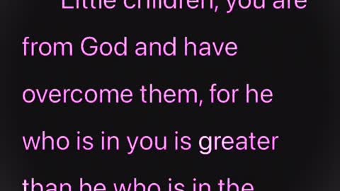 1 John 4:4 bible verse for memorizing
