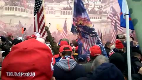 Smoke Bomb or Equivalent in Front of Capitol Building