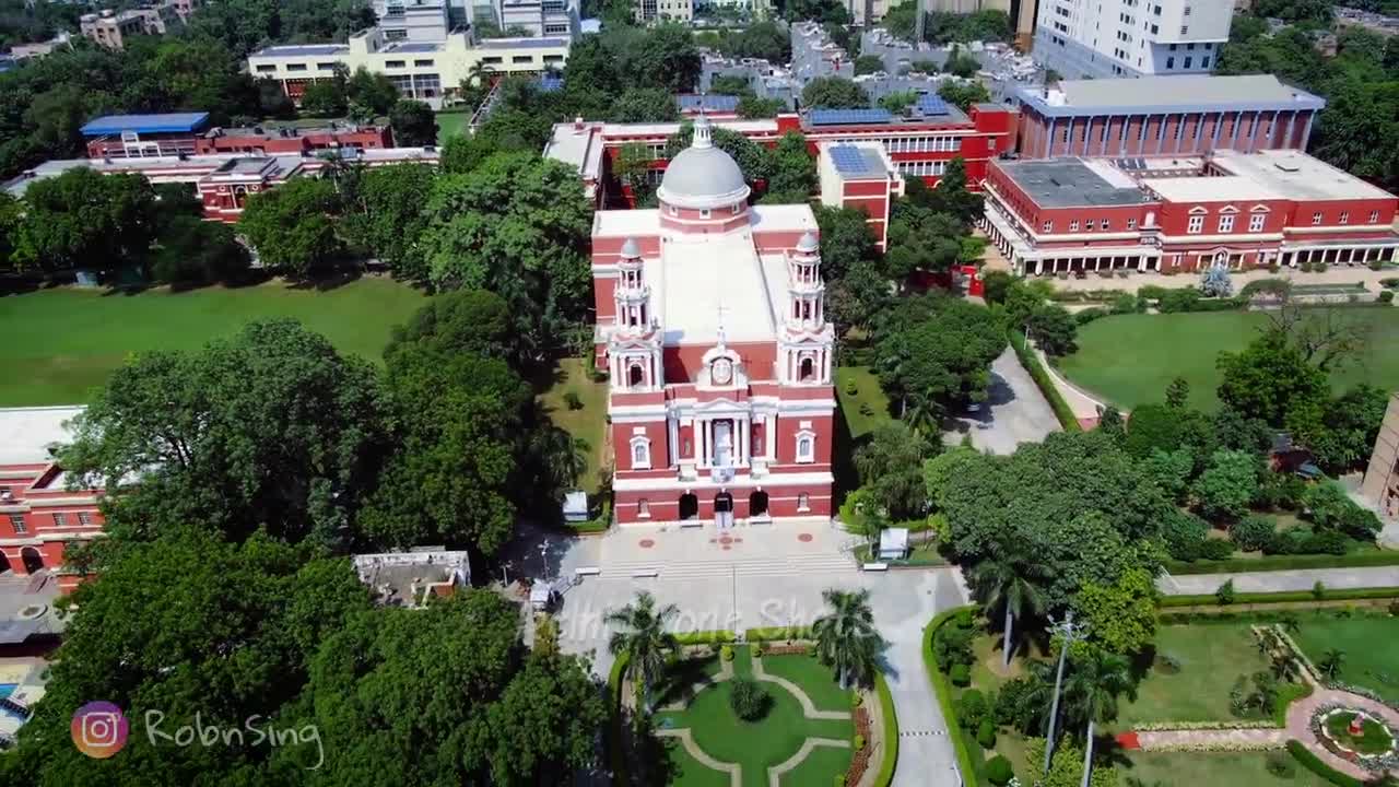 Intersting View Delhi India Dron View
