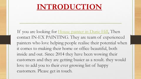 House painter in Durie Hill