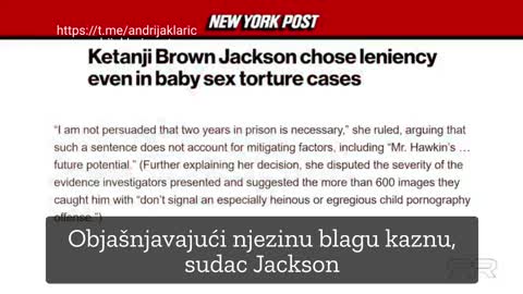 Da li je simpatizerka pedofilije postala sutkinja vrhovnog suda u USA?