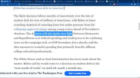 Student loan forgiveness is not going to happen biden lied