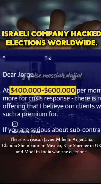 ISRAELI COMPANY HACKED ELECTIONS WORLDWIDE.