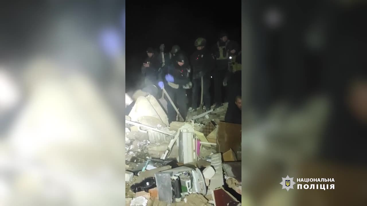 Ukrainian Paramedics Arive to a Russian Rocket Attack on Civilians in Kramatorsk