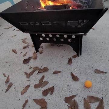 Relaxing by the fire