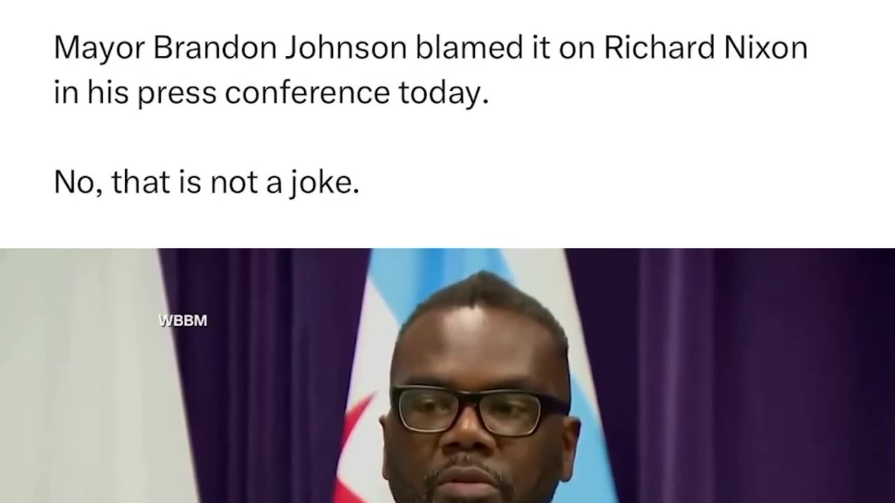 Chicago mayor blames Richard Nixon for 100 blacks being shot in the last weekend