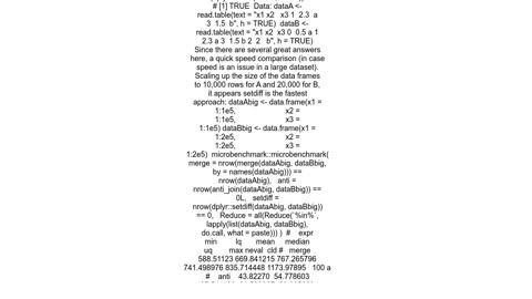 Check if one dataset contains all the records of another dataset
