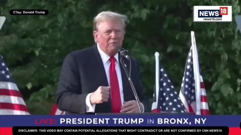 Donald Trump Presidential Speech In The Bronx NY