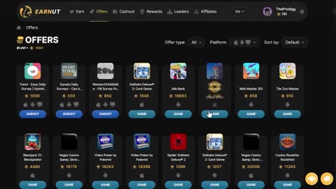 NEW WEBSITE Pays $1.50 Per Game Played - Make Money Online