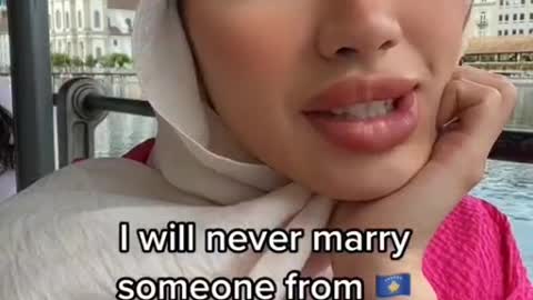 I will never marry someone from...