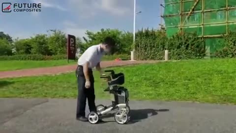 Medical Walker Aid Carbon Fiber Rollator Frame Parts
