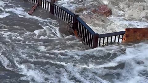 Falls Park Flooding in Sioux Falls, South Dakota