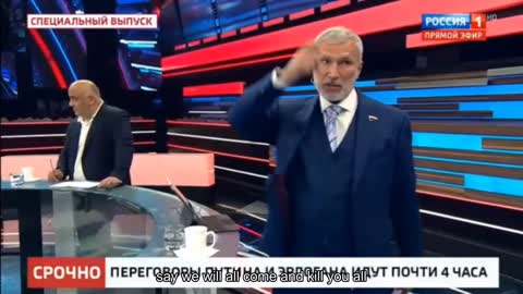 The schizoid deputy Zhuravlev promised to come to Germany and kill everyone there. Even the propag