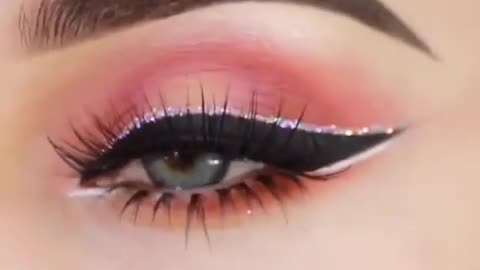 eye makeup and eyeliner tutorial | tiktok | beauty tips and tricks#Htfox#Hfc