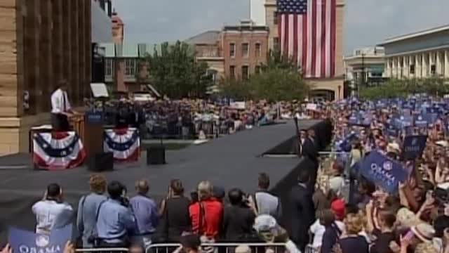 Obama officially announces Biden as VP pick at rally