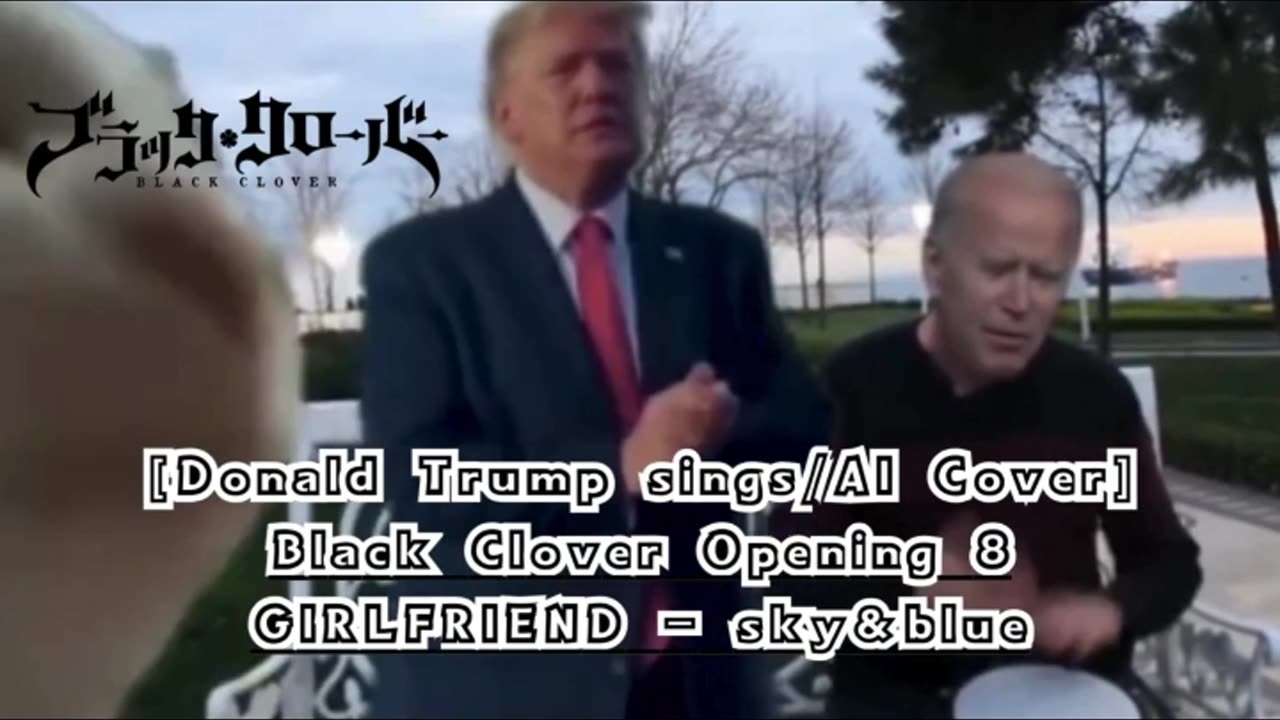 [Donald Trump sings/AI Cover] Black Clover Opening 8 GIRLFRIEND - sky&blue