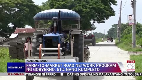 Farm-to-market road network program ng gobyerno, 51% nang kumpleto