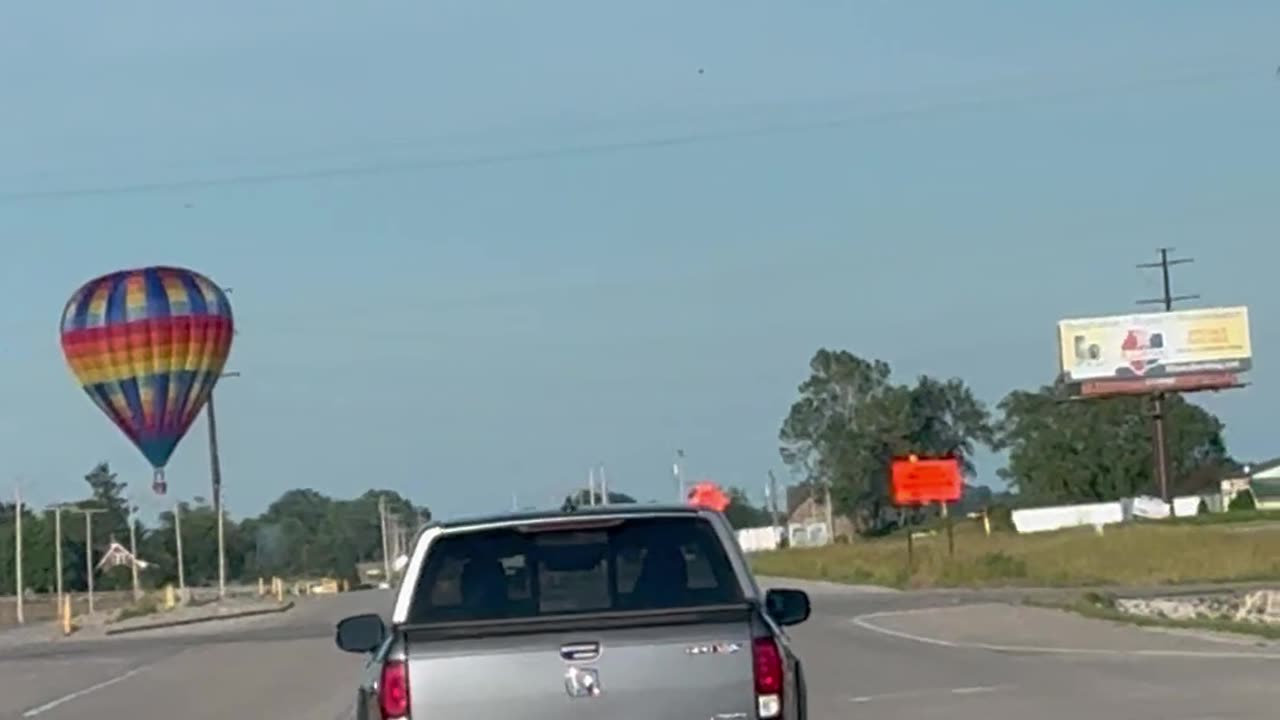 Hot Air Balloon Strikes Power Lines