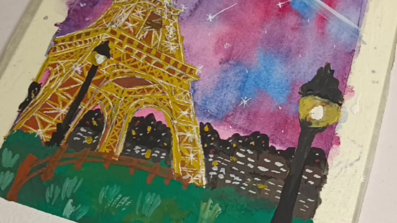Painting Eiffel Tower 🗼