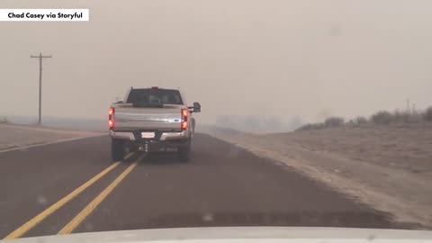 Out-of-control wildfires scorch Texas Panhandle, prompt shutdown of nuclear weapons facility