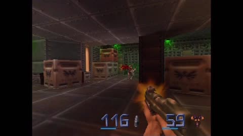 Quake II Playthrough (Actual N64 Capture) - Central Complex