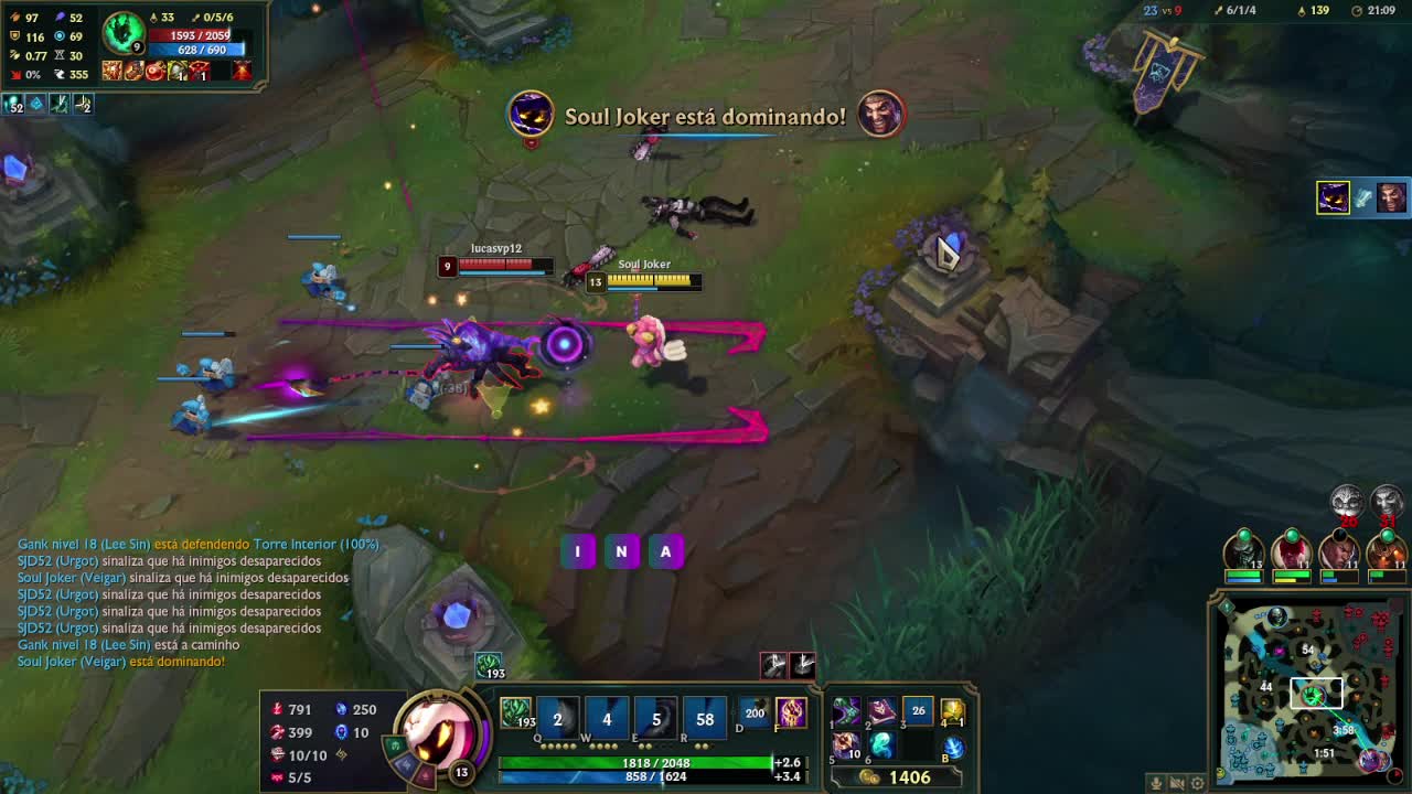 Veigar exploding Draven