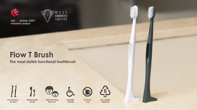 Flow T Brush | A Stylish & Functional Toothbrush
