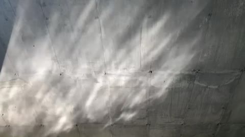 Water reflecting on the concrete bridge beautifully