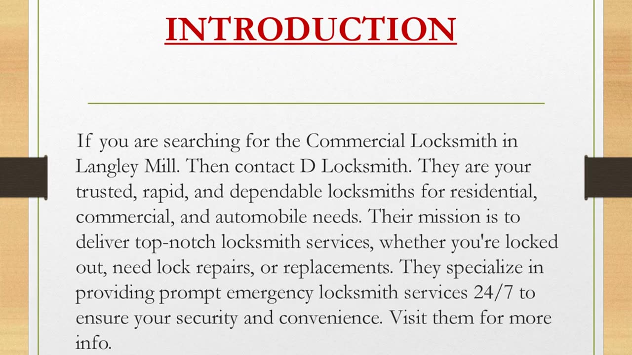 Commercial Locksmith in Langley Mill